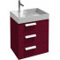 Тумба с раковиной Jacob Delafon Rythmik EB1307-R3/EXQ112-Z-00 60 малиновый лак