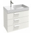 Тумба с раковиной Jacob Delafon Rythmik EB1308-N18/EXP112-Z-00 80 белый блестящий