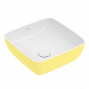 Раковина VILLEROY & BOCH ARTIS 417841BCT3 41Х41 СМ, MACAROON жёлтый