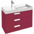 Тумба с раковиной Jacob Delafon Rythmik EB1309-R3/EXO112-Z-00 80 малиновый лак