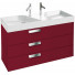 Тумба с раковиной Jacob Delafon Rythmik EB1311-R3/EXM112-Z-00 120 малиновый лак