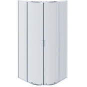 Душевой уголок Aquatek AQ NAA 2142-100, двери раздвижные 1000x1000x2000, профиль хром, стекло прозрачное