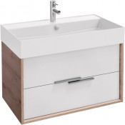 Тумба с раковиной Jacob Delafon Vivienne EB1667-E75-J5/EXBI112-00 80 дуб давос/белый глянец