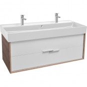 Тумба с раковиной Jacob Delafon Vivienne EB1669-E75-J5/EXBK112-00 120 дуб давос/белый глянец