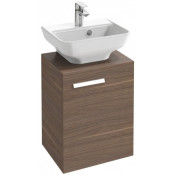 Тумба с раковиной Jacob Delafon Struktura EB1397D-E16/EGH111-Z-00 45 правая ореховое дерево