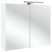 Зеркальный шкаф Jacob Delafon EB1363-G1C 70 с подсветкой белый блестящий лак