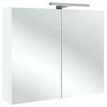 Зеркальный шкаф Jacob Delafon EB1363-G1C 70 с подсветкой белый блестящий лак