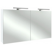 Зеркальный шкаф Jacob Delafon EB1368-G1C 120 с подсветкой белый блестящий лак