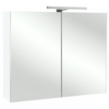 Зеркальный шкаф Jacob Delafon EB786-G1C 70 с подсветкой белый блестящий лак