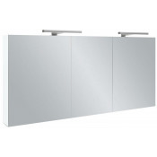 Зеркальный шкаф Jacob Delafon EB789RU-G1C 140 с подсветкой белый блестящий лак