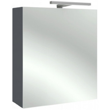 Зеркальный шкаф Jacob Delafon EB795DRU-N14 60 с подсветкой правый, серый антрацит