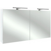 Зеркальный шкаф Jacob Delafon EB798RU-N18 120 с подсветкой белый блестящий