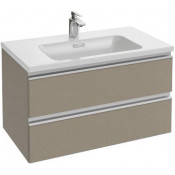 Тумба с раковиной Jacob Delafon Vox EB2028-RA-N29/EXAE112-Z-00 80 серая кожа