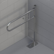 Kranik поручень откидной напольный c бумагодержателем U23-38-800-950