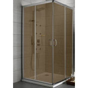 Душевой уголок Radaway Premium Plus D 30434-01-08N 100х80 хром/коричневое