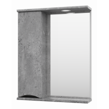 Зеркальный шкаф Misty Атлантик  60 П-Атл-4060-050Л левый серый камень