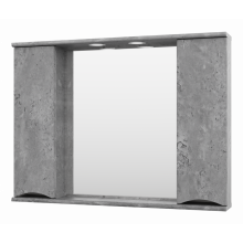 Зеркальный шкаф Misty Атлантик 100 П-Атл-4100-050 серый камень