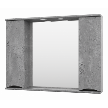 Зеркальный шкаф Misty Атлантик 100 П-Атл-4100-050 серый камень