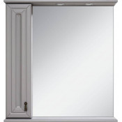 Зеркальный шкаф Misty Лувр 85 П-Лвр03085-1504Л левый серый