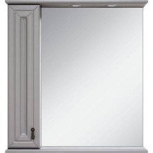Зеркальный шкаф Misty Лувр 75 П-Лвр03075-1504Л левый серый