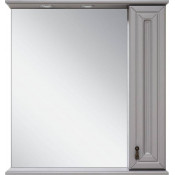 Зеркальный шкаф Misty Лувр 65 П-Лвр03065-1504П правый серый