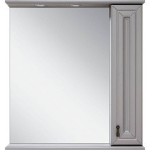 Зеркальный шкаф Misty Лувр 65 П-Лвр03065-1504П правый серый