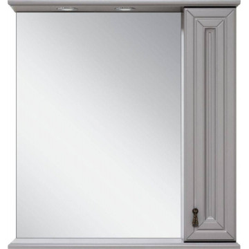 Зеркальный шкаф Misty Лувр 75 П-Лвр03075-1504П правый серый