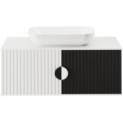 Тумба под раковину Brevita Richard RICH-06105-24-01 105 белый/черный