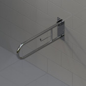 Kranik поручень откидной U13F-32-600-200 с держателем для туалетной бумаги