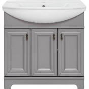 Тумба с раковиной Misty Лувр УТ000014314 85 серый