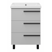 Тумба под раковину Misty Ненси 60 П-Нен-07060-503Я серая