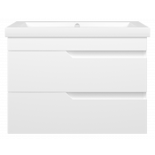 Тумба под раковину Misty Софт 75 П-Соф-01075-011П2Я белая