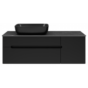 Тумба под раковину Misty Роял 120 П-Роя-01120-021П2Я черная