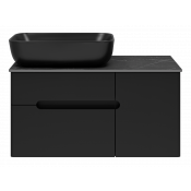 Тумба с раковиной Misty Роял УТ000014975 80 черный