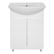 Тумба с раковиной Misty Чегет 65 УТ000013346 белый