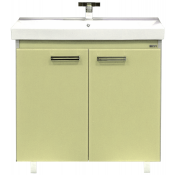 Тумба с раковиной Misty Джулия Qvatro 90 напольная прямая, цвет бежевый