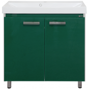 Тумба с раковиной Misty Джулия Qvatro 90 зеленая