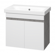 Тумба с раковиной Misty Ронда 60 УТ000013333 белая