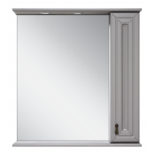 Зеркальный шкаф Misty Лувр 85 П-Лвр03085-1504П правый серый