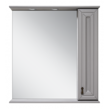 Зеркальный шкаф Misty Лувр 85 П-Лвр03085-1504П правый серый