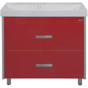 Тумба с раковиной Misty Джулия Qvatro СО000004174 90 красный