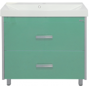 Тумба с раковиной Misty Джулия Qvatro СО000004448 90 салатовый