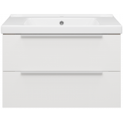 Тумба под раковину Misty Карат П-Кар09080-01/19-2Я 80 белый