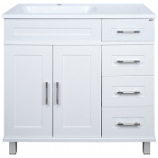 Тумба с раковиной Misty Купер УТ000010922 90L белый