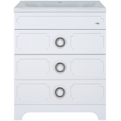Тумба с раковиной Misty Лейла УТ000011635 80 белый