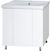 Тумба с раковиной Misty Лира УТ000013256 80 белый