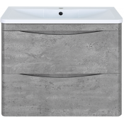 Тумба с раковиной Misty Атлантик УТ000012961 70 серый камень
