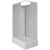 Душевая кабина Niagara Promo P100/80/26Q/MT/BK 100x80 белый/матовый