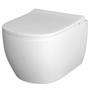 Унитаз подвесной Turavit RONDO 360x515x360 безободковый, с тонким сиденьем микролифт RND 5512 0411/(0421)/2403