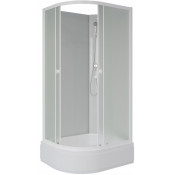Душевая кабина Niagara Promo P110/80/26R/MT/BK 110x80 белый/матовый